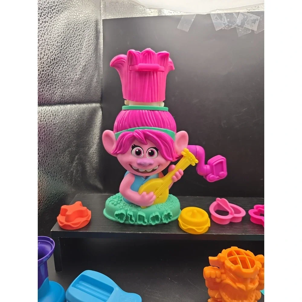 Playdoh Trolls Poppy Hair Growing mauve‎ color With Accessories